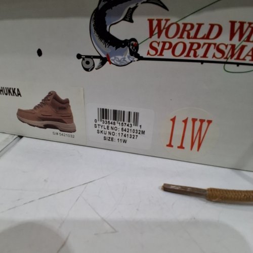 MENS WORL WIDE SPORTMAN BLUE WATER WATERPOF CHUKKA BOOTS - SIZE 11W - TAN (STYLE:1741327) image 2