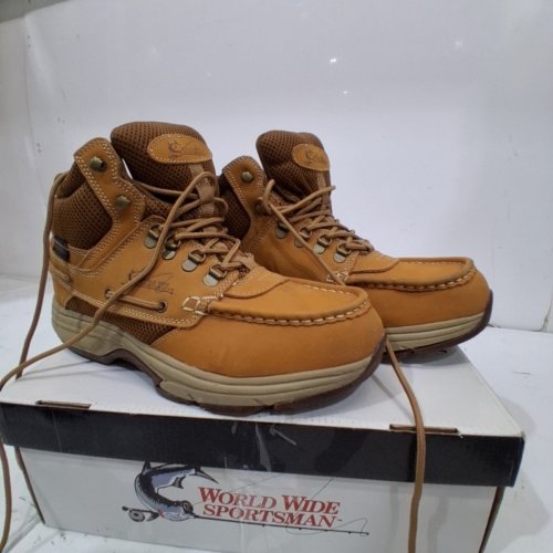 MENS WORL WIDE SPORTMAN BLUE WATER WATERPOF CHUKKA BOOTS - SIZE 11W - TAN (STYLE:1741327) image 3