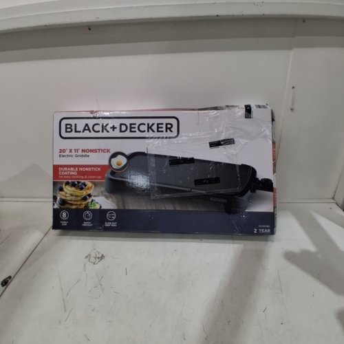BLACK AND DECKER FAMILY SIZED ELECTRIC GRIDDLE - 20"X11" - BLACK (MODEL: GD1811BC) image 6