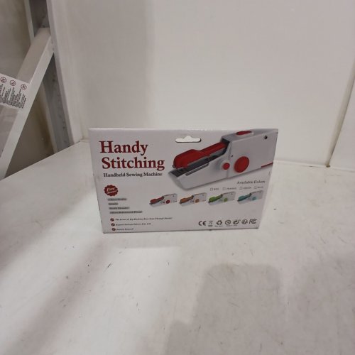CHENSHENG HANDHELD PRE-THREADED SEWING MACHINE - WHITE/RED image 3