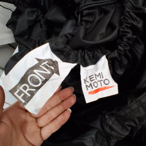 KEMI MOTO WATERPROOF BOAT COVER - 17FT X 20FT - BLACK image 2