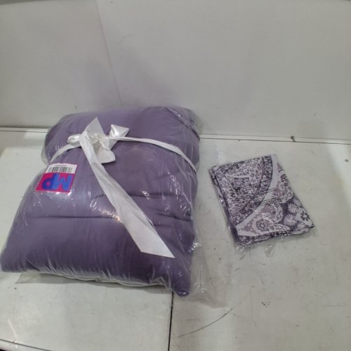3PC REGENCY HEIGHTS BOHO COMFORTER SET - QUEEN - PURPLE image 2