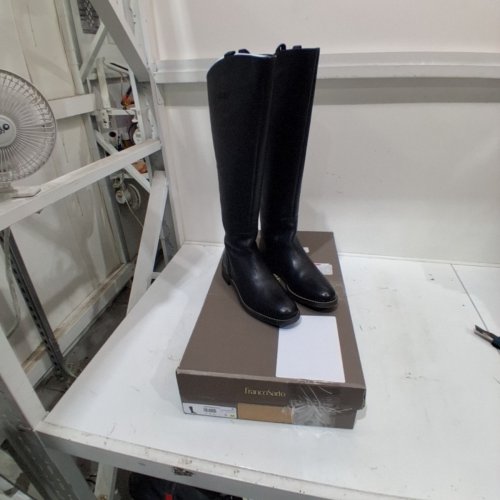 WOMEN'S FRANCO SARTO MEYER HAND FINISHED LEATHER KNEE HIGH BOOTS - 9 - BLACK (STYLE: H4056M2001) image 2
