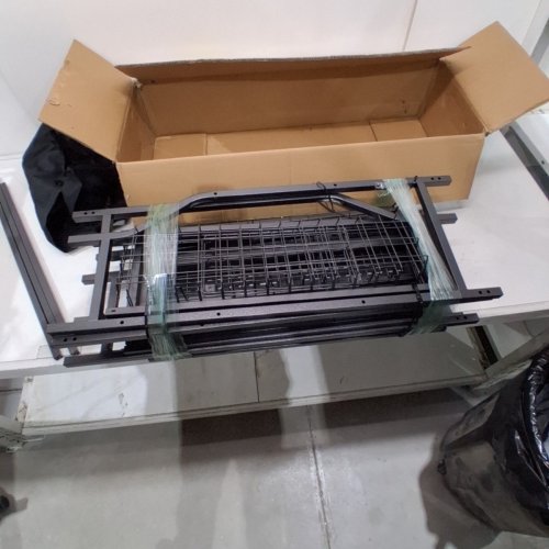 GARAGE STORAGE SPORTS EQUIPMENT ORGANIZER STORAGE RACK WITH HOOKS - 66" X 13" X 62" - BLACK (MODEL: RF-RY-032) image 3