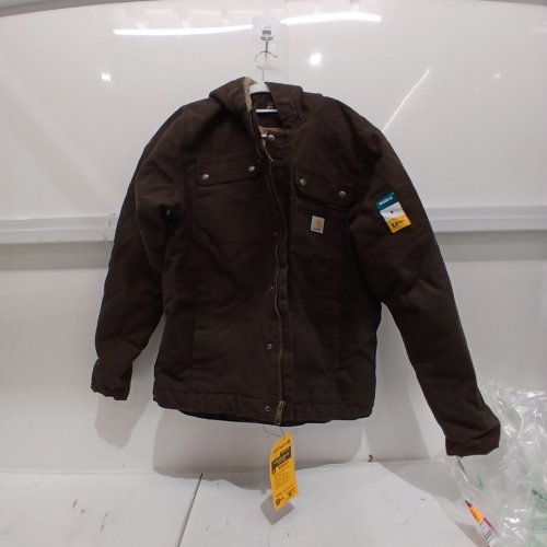MEN'S CARHARTT SHERPA LINED BARTLETT JACKET - MEDIUM - DARK BROWN (STYLE: OJ3826-M) image 2