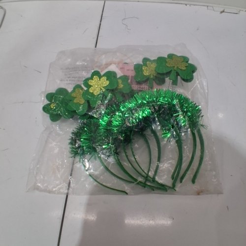 6PK ST. PATRICK'S DAY CLOVER HEADBANDS - GREEN image 5