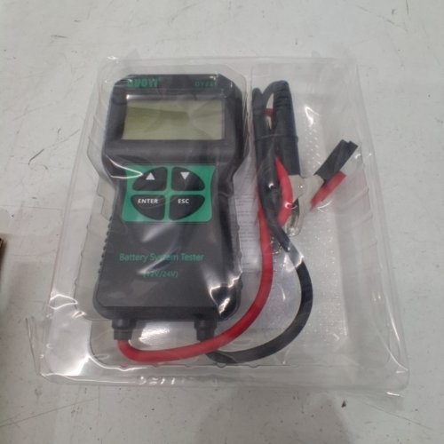 DUOYI AUTOMOTIVE CAR BATTERY TESTER - 12V/24V - BLACK/GREEN (MODEL: DY221) image 3