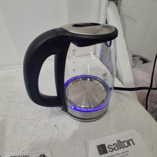 SALTON CORDLESS ELECTRIC TEMPERATURE CONTROL KETTLE - 1.7L - STAINLESS STEEL/BLACK (MODEL: 1691572) image 2