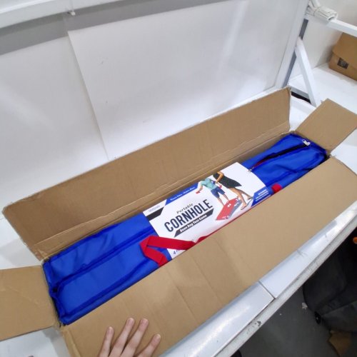 GOSPORTS PORTABLE PVC FRAMED CORNHOLE GAME SET W/ 8 BEAN BAGS AND CARRY CASE (MODEL: CH-04) image 2