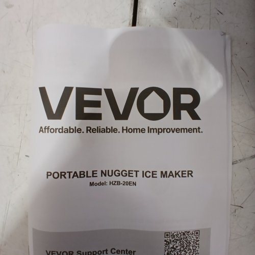 COUNTERTOP NUGGET ICE MAKER - 1.8L / 44LBS DAILY - BLACK (MODEL: HZB-20EN) image 3