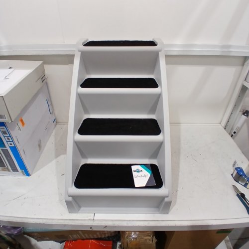 PETSAFE COZYUP 4 STEP FOLDING PET STAIRS - GREY 2FT image 2