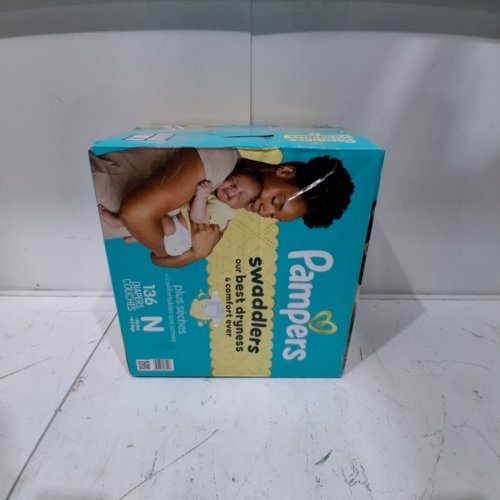 136PK PAMPERS SWADDLERS DIAPERS - NEWBORN SIZE image 3
