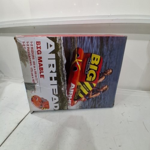 AIRHEAD BIG MABLE 1 TO 2 PERSON TOWABLE BOATING TUBE - RED/YELLOW (MODEL: ‎53-2213) image 5