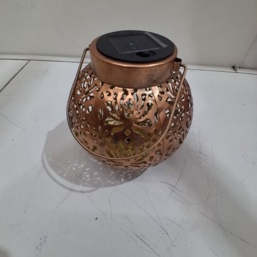OUTDOOR WATERPROOF SOLAR HANGING LANTERN LIGHT - BRONZE image 2