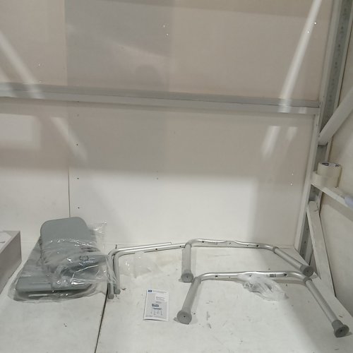 MEDLINE GUARDIAN DELUXE ALUMINUM BATH CHAIR - 400LB CAP - GREY (MODEL: G2-101KRX1) image 3