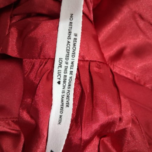 WOMEN'S LUCY IN THE SKY SATIN HALTER MAXI DRESS WITH DOUBLE SLITS - MEDIUM - RED image 5