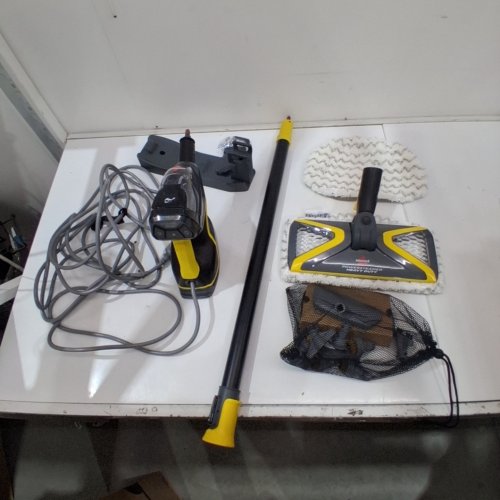BISSELL 3-IN-1 POWERSTEAMER HEAVY DUTY STEAM MOP & HANDHELD CLEANER - GREY/YELLOW (MODEL: 2685B) image 4