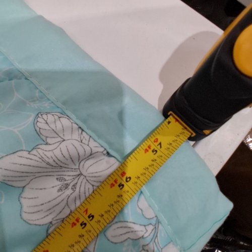 FLORAL BEDDING BLANKET - 57.5" X 78" - TURQUOISE image 4