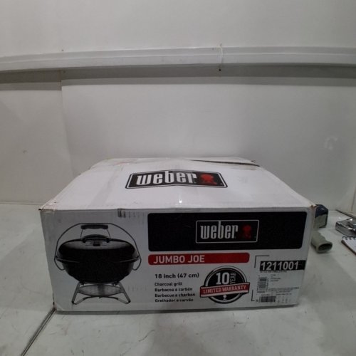 WEBER JUMBO JOE CHARCOAL PORTABLE BACKYARD GRILL -18" - BLACK image 4