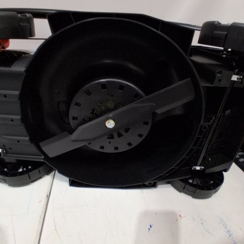 LITHELI CORDLESS LAWN MOWER - 20V BRUSHLESS PUSH MOWER WITH 5-POSITION HEIGHT ADJUSTMENT & 5.0AH BATTERY - 14" (MODEL:U20LM00-4A120 / U20LM00-0A220) image 4