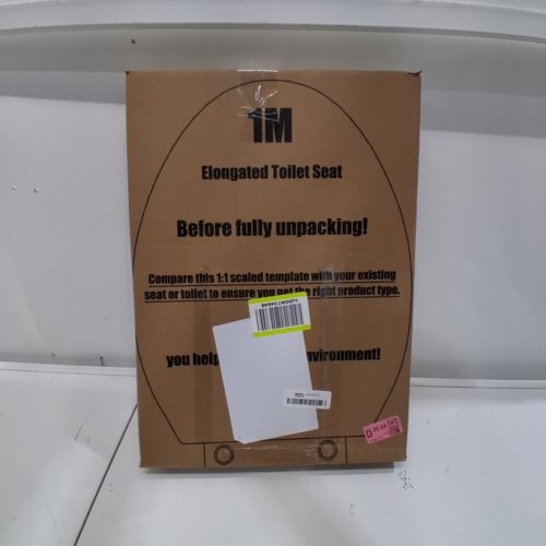 1M ELONGATED TOILET SEAT WITH BUILT IN TODDLER SEAT AND SLOW CLOSE - 18.5" - WHITE (MODEL: TS001) image 3