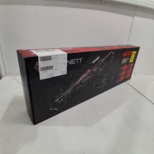 BARNETT WILDCAT CRX LIGHTWEIGHT TATICAL RECURVE CROSSBOW WITH RED/GREEN 3 DOT SCOPE, QUICK DETACH QUIVER & 2 HEADHUNTER BOLTS - 280 FPS - 66LBS - BLACK/RED (MODEL: BAR78232) image 5