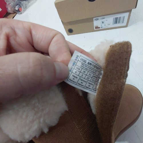 TODDER BOYS UGG SAWMEE SHEARLING-LINED ANKLE BOOTS - 6 - CHESTNUT image 5