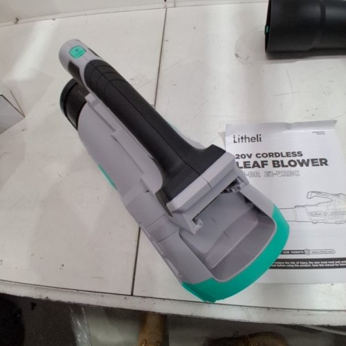 LITHELI 20V CORDLESS LEAF BLOWER BATTERY POWERED FOR CLEANING LEAVES-GREEN (MODEL:D07102150) image 7