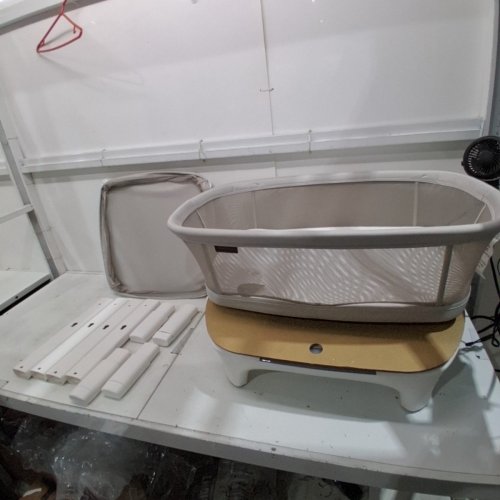 UPPABABY SOMA CHARLIE SMART BASSINET WITH ADJUSTABLE HEIGHT, 5 MOTIONS, 5 SPEEDS, 4 SOUNDS WITH MOTIONSYNC TECHNOLOGY - SAND MELANGE (MODEL: 2101-ROS-US-CHR) image 3