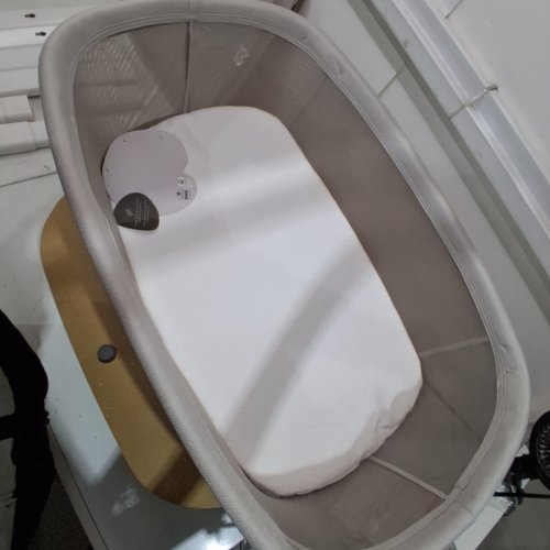 UPPABABY SOMA CHARLIE SMART BASSINET WITH ADJUSTABLE HEIGHT, 5 MOTIONS, 5 SPEEDS, 4 SOUNDS WITH MOTIONSYNC TECHNOLOGY - SAND MELANGE (MODEL: 2101-ROS-US-CHR) image 4