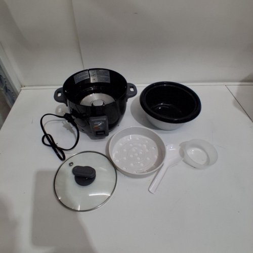 SALTON 6-CUP AUTOMATIC RICE COOKER & STEAMER - BLACK - (RC1653) image 3