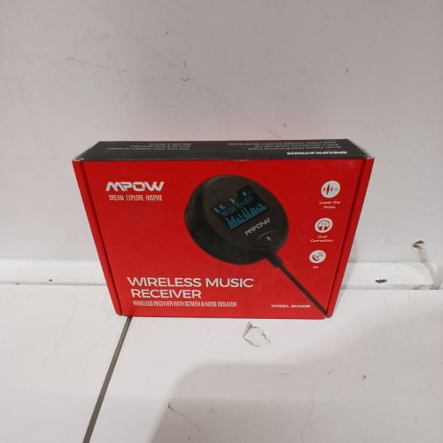 MPOW WIRELESS MUSIC RECEIVER WITH LCD DISPLAY & NOISE ISOLATOR (MODEL: BH489B) image 2