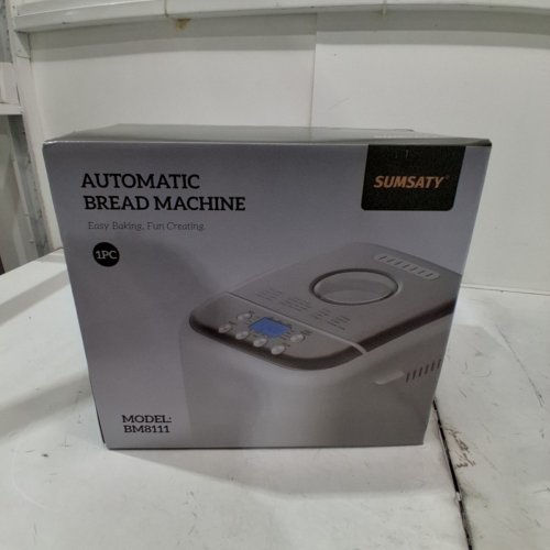 SUMSATY 16-IN-1 AUTOMATIC BREAD MAKER MACHINE WITH NONSTICK CERAMIC PAN, 15H TIMER & 1H KEEP WARM MODE - 13″ X 11.4″ X 10.8″ (MODEL: BM8111-CA) image 2