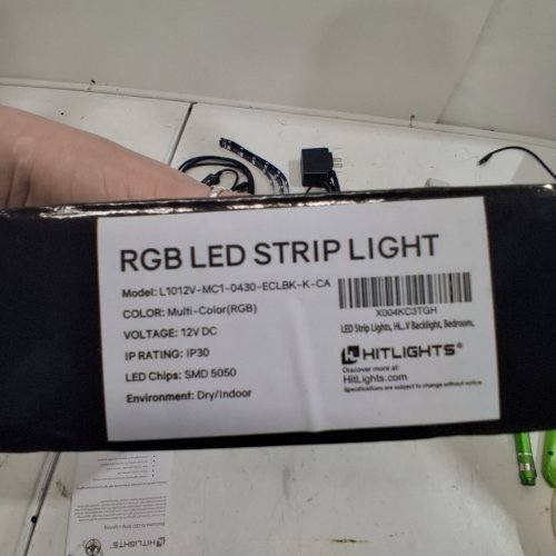 HITLIGHTS RGB LED STRIP LIGHT KIT - 12V - MULTI-COLOR (MODEL: L1012V-MC1-0430-ECLBK-K-CA) image 3