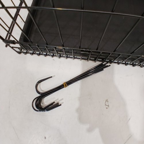 AMAZONBASICS PORTABLE FOLDING DOG CAGE FOR SMALL DOGS - 17" X 15" - BLACK image 3