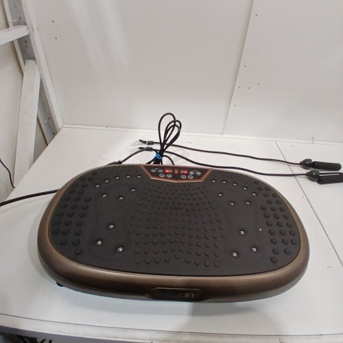 EILISON 3D VIBRATION PLATE EXERCISE MACHINE FOR WEIGHT LOSS & TONING - WHOLE BODY WORKOUT VIBRATION FITNESS PLATFORM W/LOOP BANDS - HOME TRAINING EQUIPMENT - BRONZEY BROWN (MODEL: KM-521) image 3