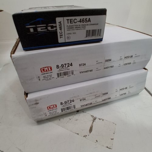 TEC CERAMIC DISC BRAKE PADS/CMX REAR BRAKE DRUMS FOR VARIOUS HONDA MODELS (MODEL: TEC-465A/ CMX 8-9724) image 2