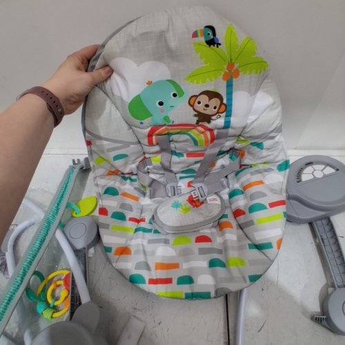 BRIGHT STARTS PLAYFUL PARADISE AUTOMATIC BABY SWING WITH MUSIC - MULTI COLOR (MODEL: 13069-MEES / 01185) image 4