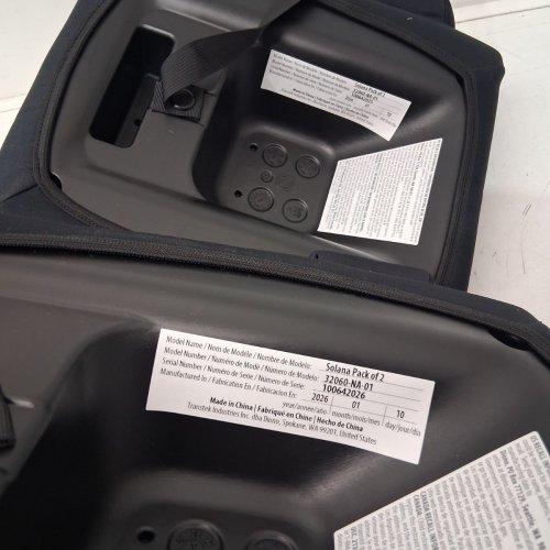 2PK DIONO SOLANA BACKLESS BOOSTER CAR SEATS - 40-120LBS MAX - BLACK (MODEL: 32060) image 3