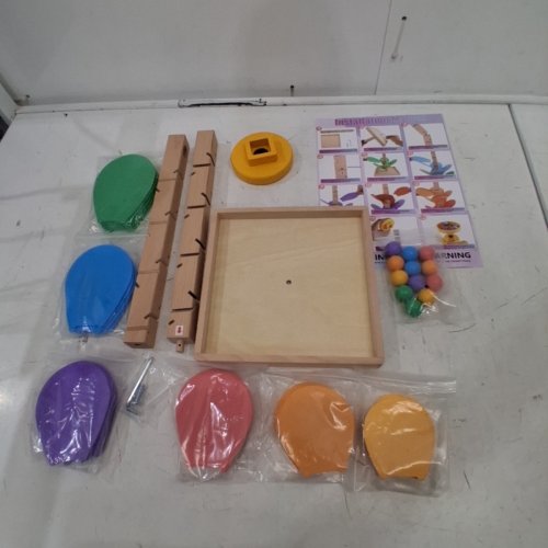 KIDS WOODEN MARBLE RUN MUSIC TREE MONTESSORI TOY - MULTICOLOUR (MODEL: RA-001) image 3