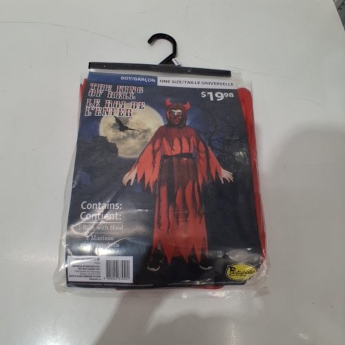 BOYS PARTYHOLIC THE KING OF HELL COSTUME - OSFM - RED/BLACK (STYLE: 13222) image 2