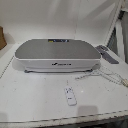 MERACH VIBRATION PLATE EXERCISE MACHINE - 300LB MAX - GREY/WHITE (MODEL: ‎MR-2398) image 3