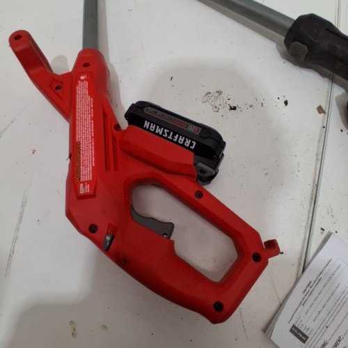 CRAFTSMAN WEEDWACKER CORDLESS STRING TRIMMER WITH AUTOMATIC SPOOL FEED AND EDGE ROLLER - 10" - RED (MODEL: CMCST915C1-CA) image 2