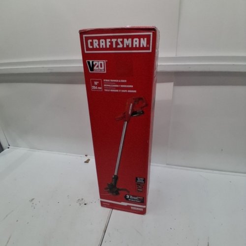 CRAFTSMAN WEEDWACKER CORDLESS STRING TRIMMER WITH AUTOMATIC SPOOL FEED AND EDGE ROLLER - 10" - RED (MODEL: CMCST915C1-CA) image 5