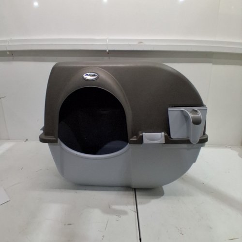 OMEGA PAW ELITE SELF-CLEANING ROLL 'N CLEAN CAT LITTER BOX - TAUPE (MODEL: RA20) image 2