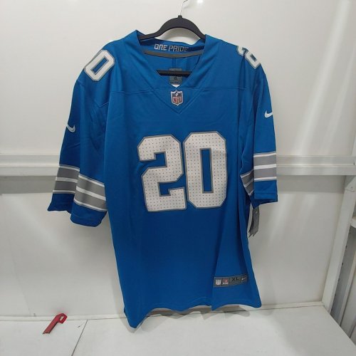MEN'S NIKE NFL DETROIT LIONS BARRY SANDERS #20 F.U.S.E. LIMITED FOOTBALL JERSEY - EXTRA LARGE - BLUE image 2