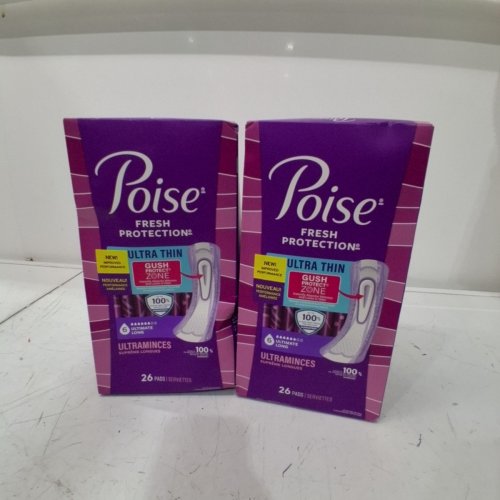 2 (26PK) POISE FRESH PROTECTION ULTRA THIN ULTIMATE LONG PADS - LEVEL 6 image 2