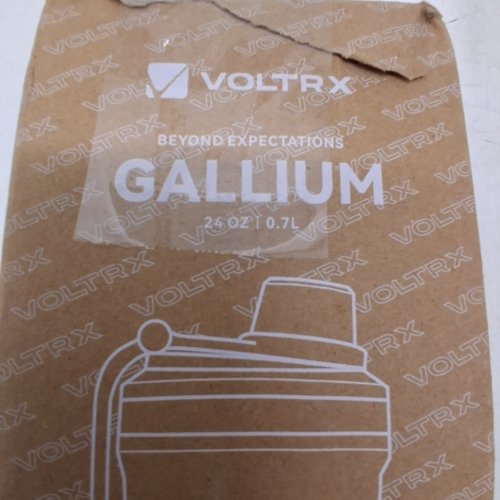 VOLTRX PREMIUM ELECTRIC PROTEIN SHAKER BOTTLE RECHARGEABLE USB C - 24 OZ - BLACK/ORANGE image 5
