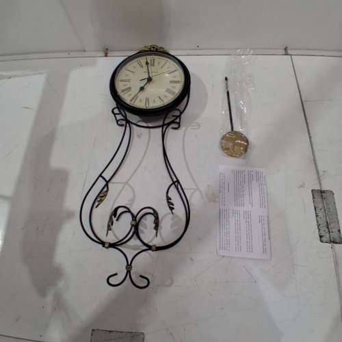 BULOVA PAULINA WALL CLOCK - ASH GREY/GOLD (MODEL: C4391) image 3
