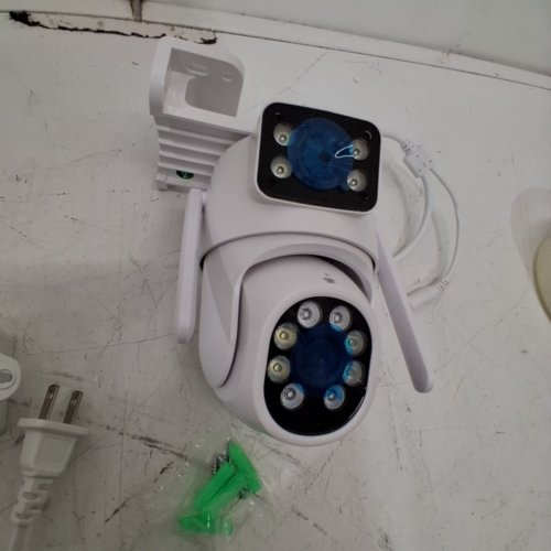 WIFI SMART CAMERA, DUAL LENS WATERPROOF - 6MP - WHITE image 4